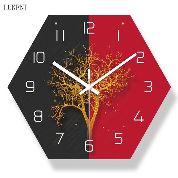 

wall clocks withered old tree hexagonal 14-inch lanyard clockhome decor