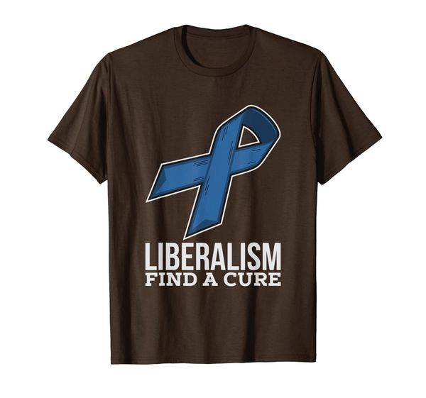 

liberalism find a cure t-shirt i political statement gift, White;black