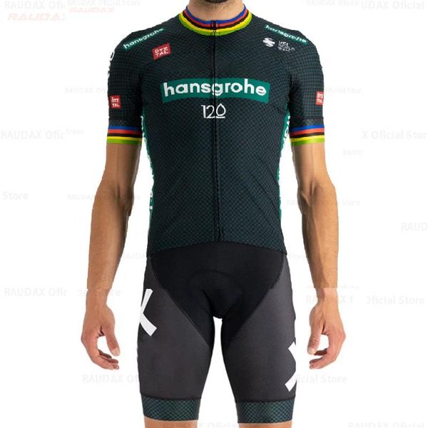 

racing sets cycling maglia pro team boraful hansgrohe ropa ciclismo hombre summer jersey breathable short sleeve bicycle clothes, Black;blue