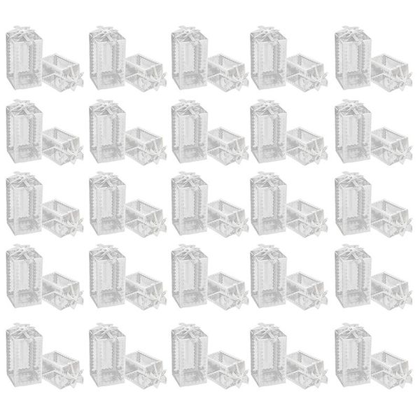 

pcs clear plactic cubes,pvc boxes for cupcake wedding party favor birthday anniversary transparent gift box baking & pastry tools
