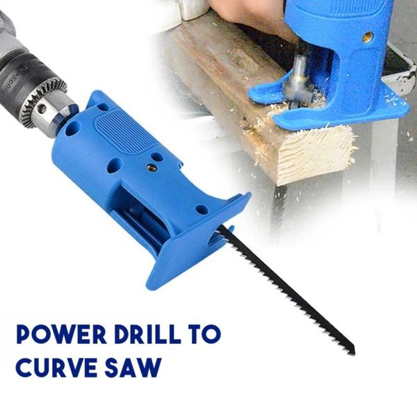 

hand tools electric drill to saw adapter for hand-held portable reciprocating wood metal cutting band blade