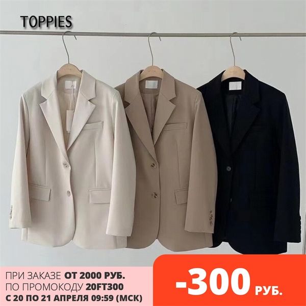 

suit jacket women single breasted blazer office ladies formal leisure female outwear 210421, White;black