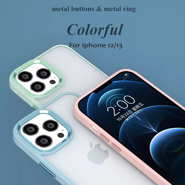 

for iphone 13 pro max case clear shockproof tpu acrylic phone cases colorful cover 12 mini