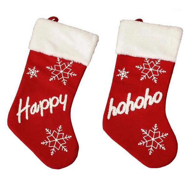 

christmas decorations 2pcs party decoration pendant plush socks gift bag