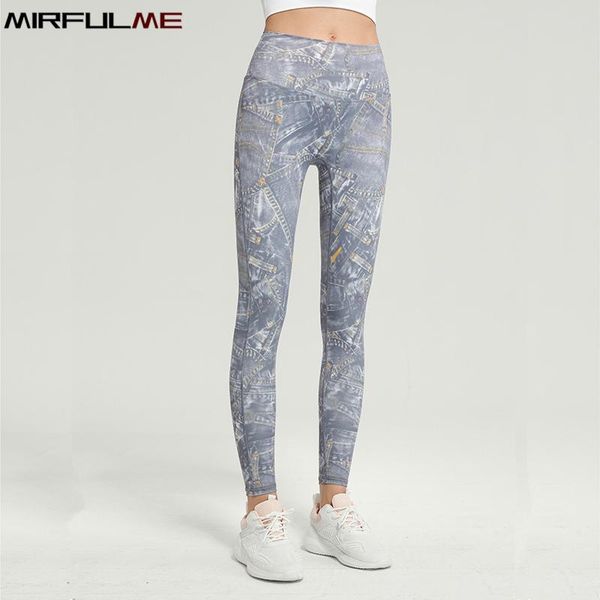 

yoga outfit women printed sport leggings high waist tummy contol pant girls elastic gym workout tights soft running sweatpants slimming