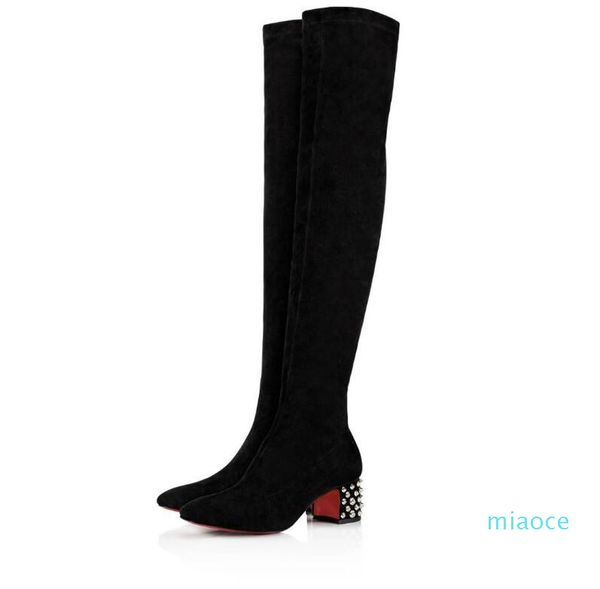 designer top luxus winter frauen stiefel dame over-knie-stiefel stüste kleid party hochzeit high heels perfekt