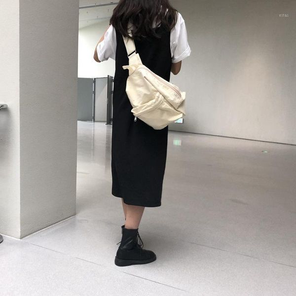 

evening bags pure color canvas woman bag adjustable shoulder strap fashionable all-match simple multifunctional diagonal1