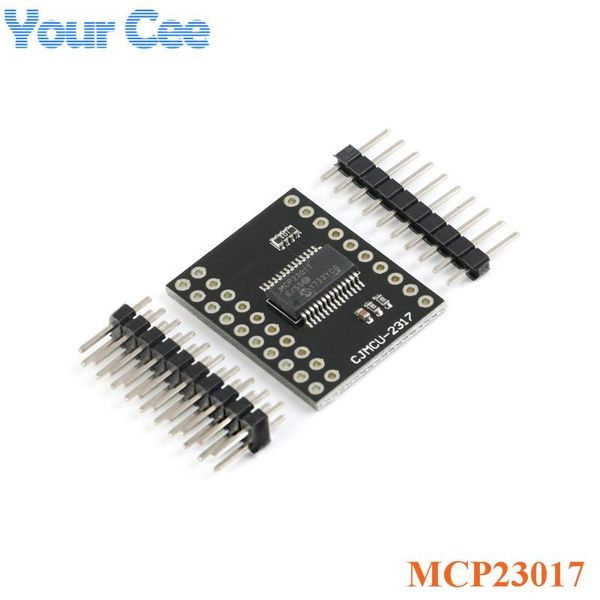 

integrated circuits mcp23017 serial interface module iic i2c spi bidirectional 16-bit i/o expander pins cjmcu-2317