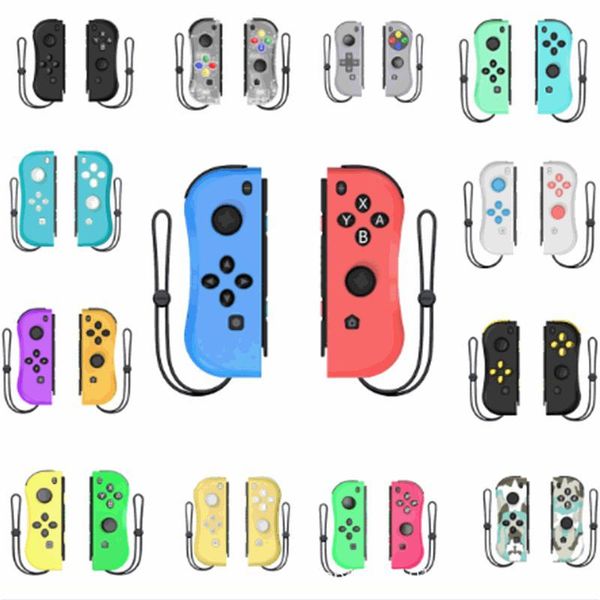 

color wireless controller for switch including vibration and sensor functions can be used through wired bluetooth game controllers & joystic