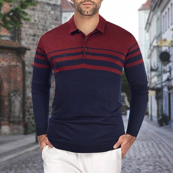 

men's sweaters men sweater stylish spring turn-down collar quick dry contrast colors shirt autumn fabulous -3xl, White;black
