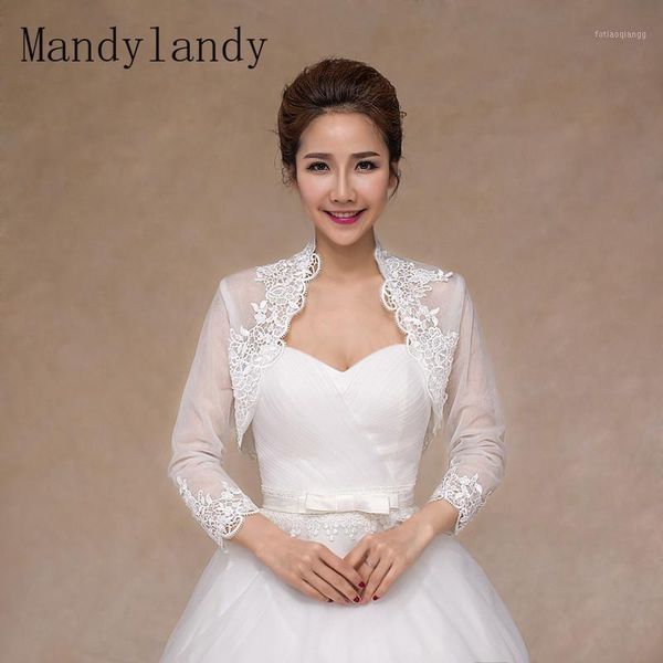 

women's jackets mandylandy long sleeve wedding bridal scarf lace boleros ivory cape wraps accessory, Black;brown