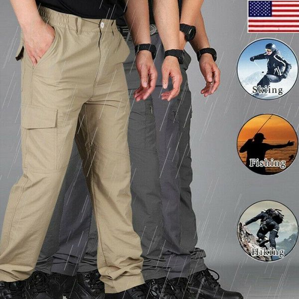 

mens soldier tactical pants casual waterproof combat outdoor hiking men's, Black