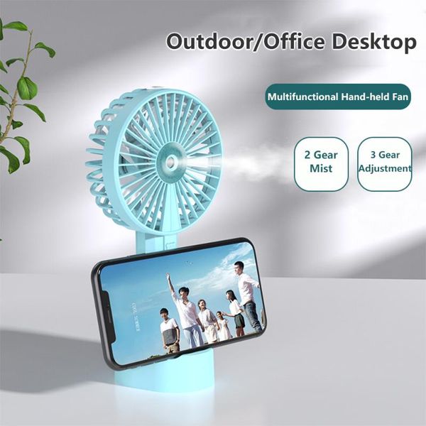 

electric fans portable water spray mist fan usb rechargeable handheld air cooler mini cooling conditioner humidifier summer