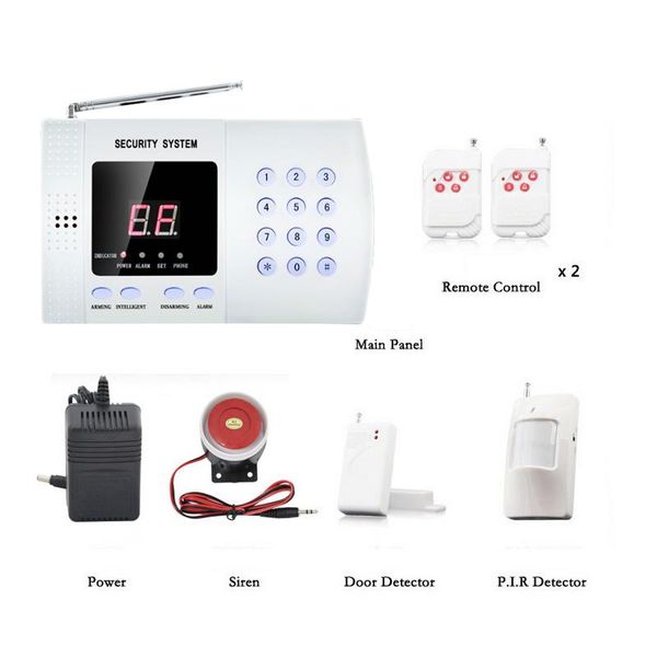

alarm systems wireless home system pstn 99 defense zones security intelligent voice remote burglar