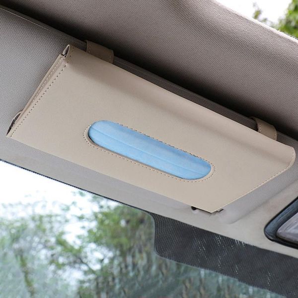 

car organizer 1pc tissue box towel sets sun visor holder auto interior storage decoration