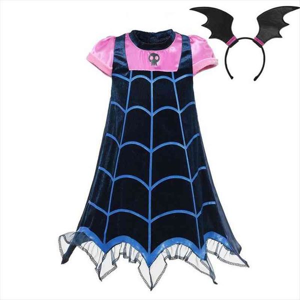 

girl vampire cosplay costumes dress children summer party up clothes girls halloween christmas birthday, Red;yellow