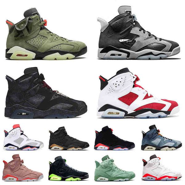 

jumpman 6 original basketball shoes for men women travis scotts cactus jack vi millennial pink floral hare smoke grey retro mens womenssw0r