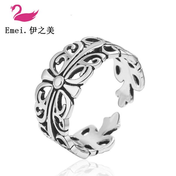 

ring 2021 trend taiyin open cut cross women's, Silver