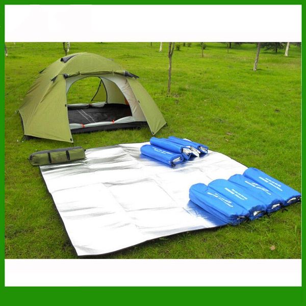

outdoor pads picnic mat double-sided aluminum film moisture pad double multi-person beach camping tent