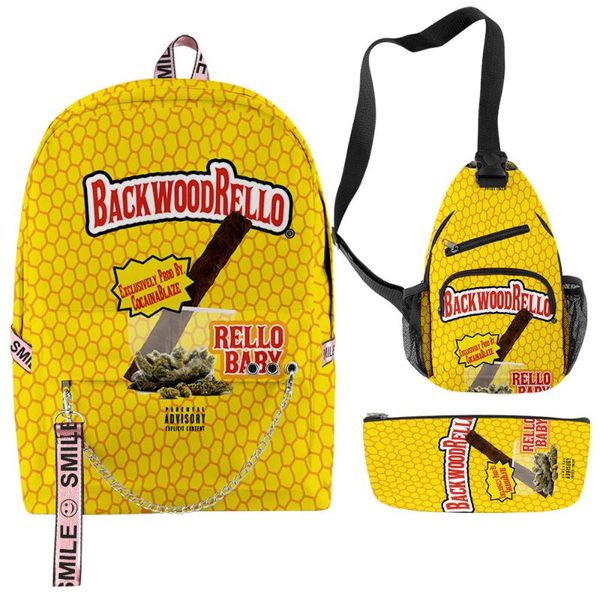 

backpack backwoodsrello backpacks sets 3 pieces keys accessories boys girls school bags oxford warterproof travel laptop