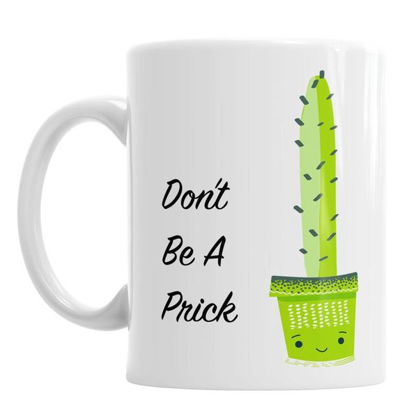 

mugs details about Â don't be a prick cactus novelty ceramic coffee mug gift