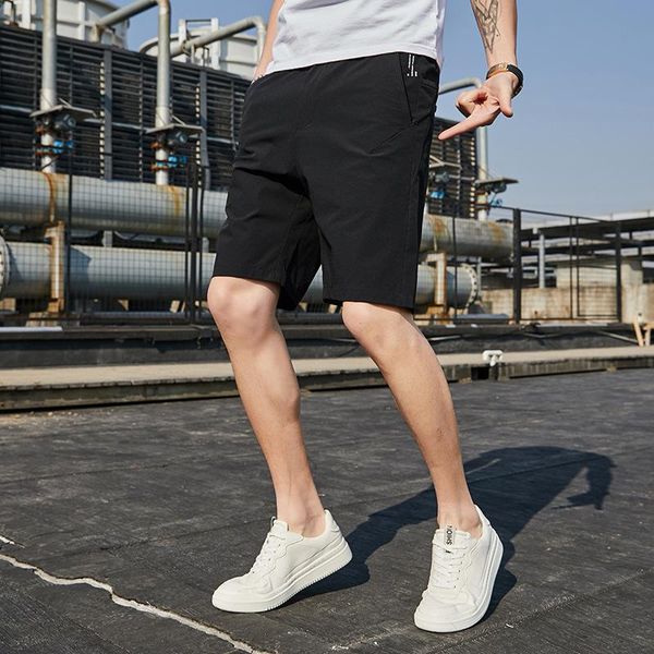 

men's pants indahoy - men chinos shorts, Black