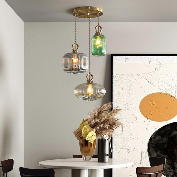 

nordic simple modern restaurant glass pendant lights iron art decor living/dining room kitchen light fixtures study bedroom cafe lamps
