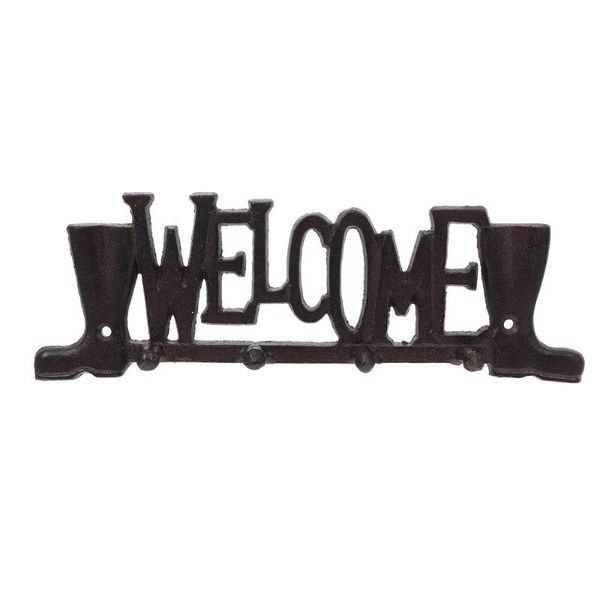 

hooks & rails 1pc practical iron metal key hook clothes storage for door back black