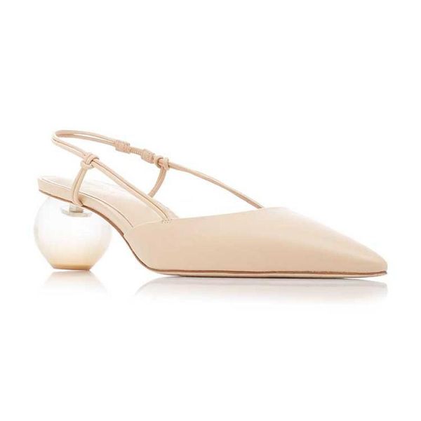 

dress shoes 2021 summer luxury women high heels pointed toe pumps style ladies crystal heel party for office lady big size34, Black