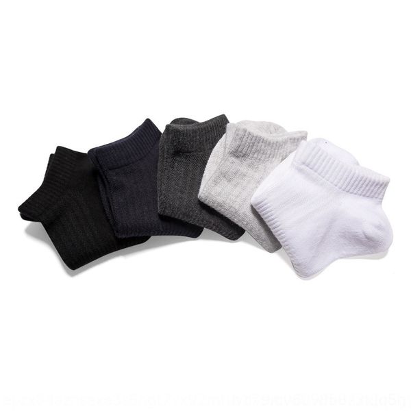 

o9n1 spring and summerwo summer boat 7 days antibacterial deodorant business men's socks combed men's sports boat socks, Black