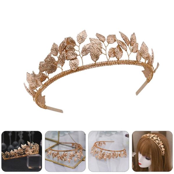 

hair clips & barrettes 1pc golden leaf headband fashion bridal hairband wedding party, Golden;silver