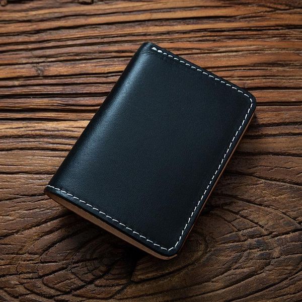 

wallets siku genuine leather men's wallet vertical male distress case handmade men purse, Red;black
