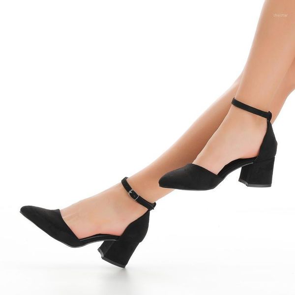 

mst-033 black suede summer women dress shoes high heels boat wedding with1