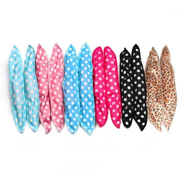 

pcs/lot hair curlers soft sleep pillow rollers set flexible foam and sponge magic care diy styling tool1, Black