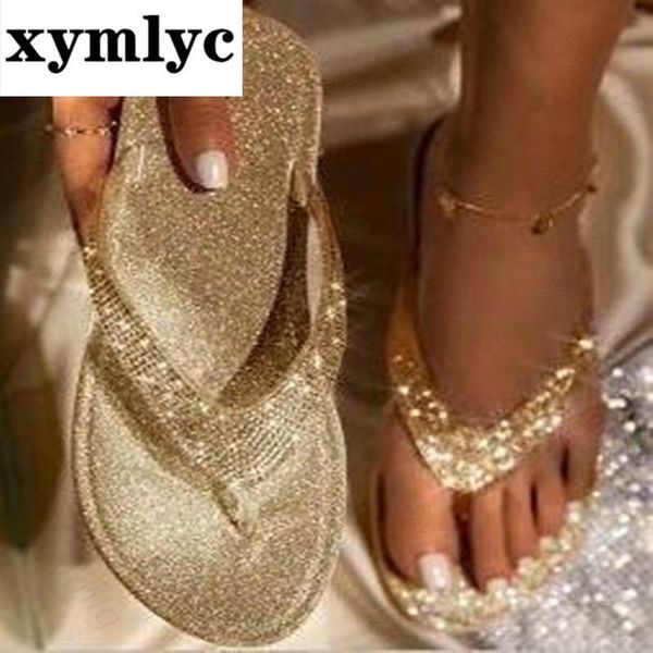 

drop sandals women bright diamond casual outdoor travel flip flop beach shoes non-slip slippers woman, Black