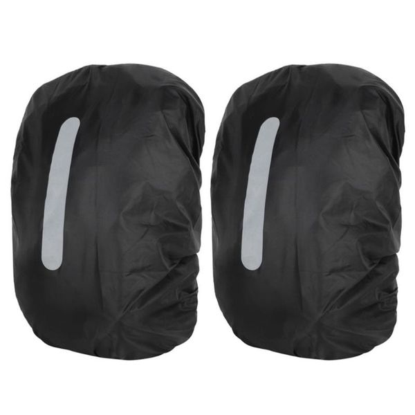 

outdoor bags 2pcs reflective stripe backpack covers useful shoulder bag protector