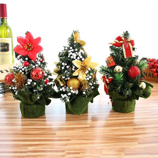 

christmas decorations mini 20cm decoration tree festival desksmall party for home year