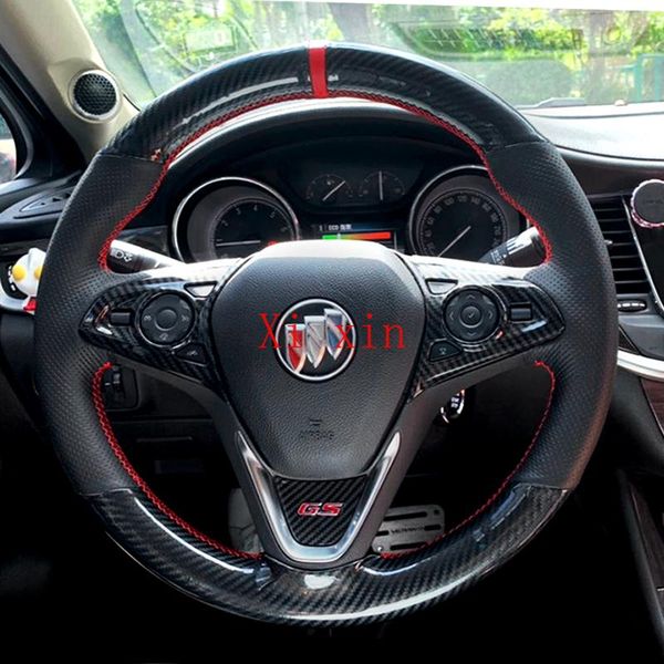 

steering wheel covers for lacrosse encore gx gl86 regal envision diy custom leather carbon fiber hand stitched cover car interior
