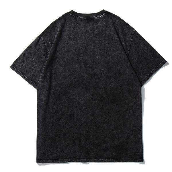 

hoodies male hip black shirt, dark urban clothes, short sleeves, cotton, loose,