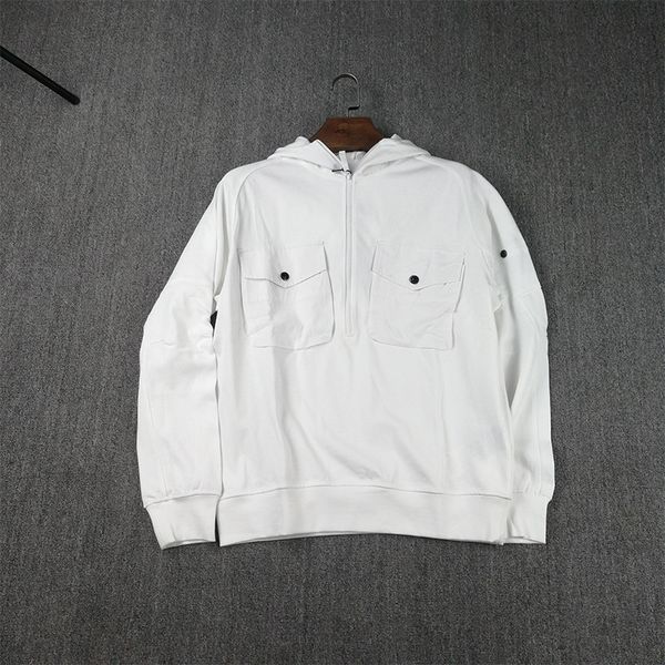 

stone pirates 21ss compass sign sweatshirts functional style multi pocket hooded long sleeve sweater for men, Black