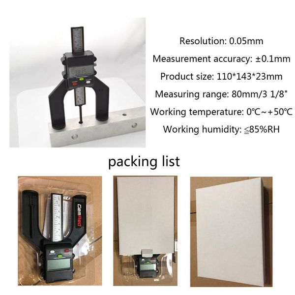 

professional hand tool sets x37e digital depth gauge lcd magnetic self standing aperture 80mm routers for woodworking milling cutter