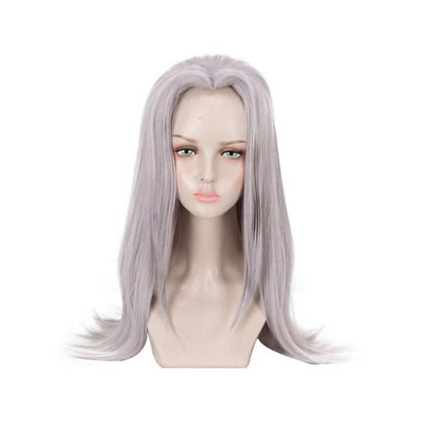 

anime jojo's bizarre adventure leone abbacchio cosplay wig 60cm long heat resistant synthetic hair wigs + wig cap, Black