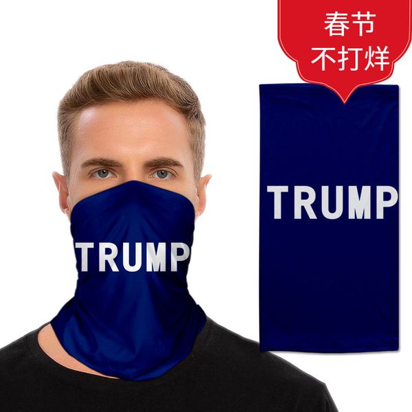 

us trump's pridential campaign rally with the same scarf printed headscarf sports magic mask