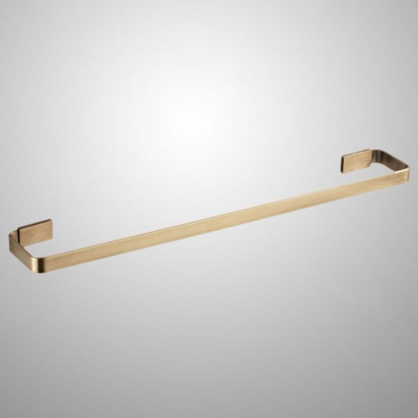 

towel racks 57x8.6cm brass flat tube wall-mounted rack bathroom aluminum bar single shelf wall mounted holder (brass