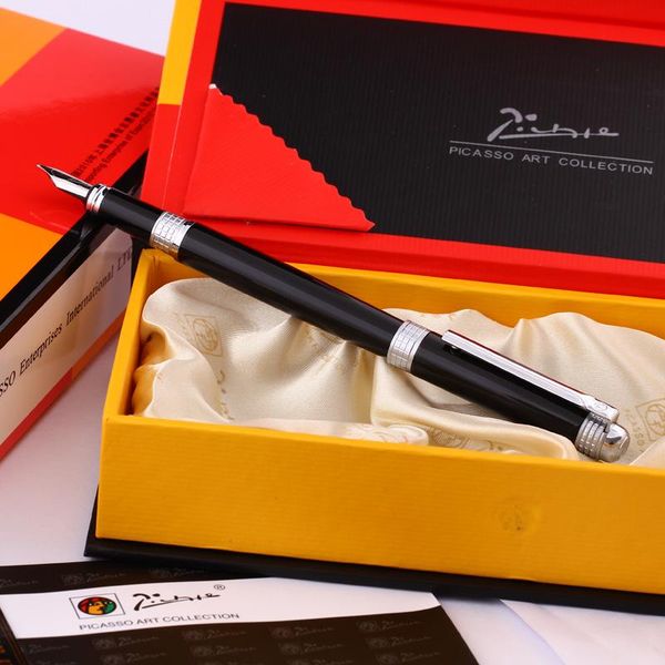 

fountain pens 1pcs/lot picasso pen 909 pimio london space time gold/silver clip brand .not box