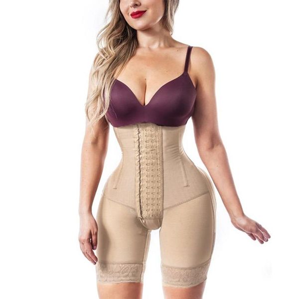 

women's shapers 2021 fajas colombian slimming modeling belt open bust tummy control shapewear postpartum post liposuction bodysuit high, Black;white