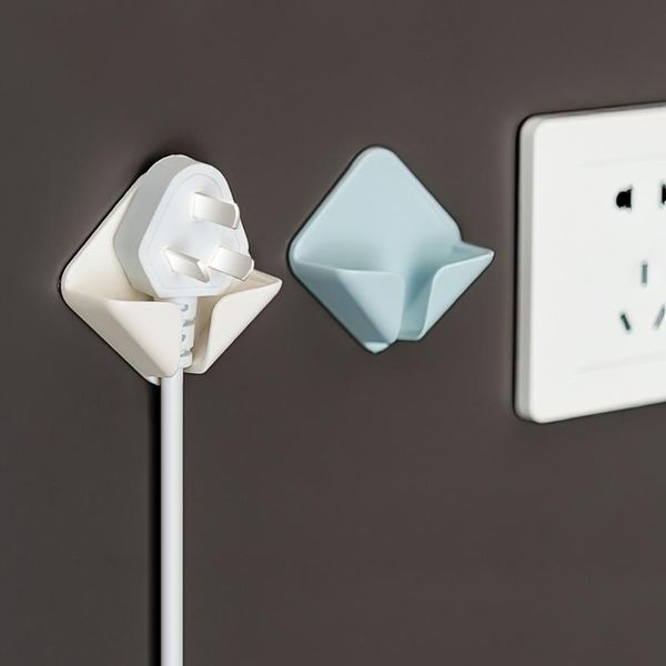 

self adhesive household wall door holder plug hook punch powerful power hanger storage boxes & bins