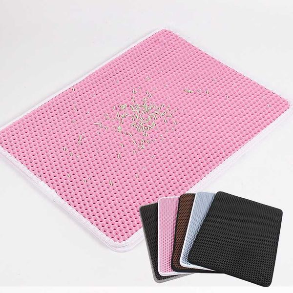 

cat beds & furniture eva litter mat double layer bed pads trapping pets box mats pet product cats house clean