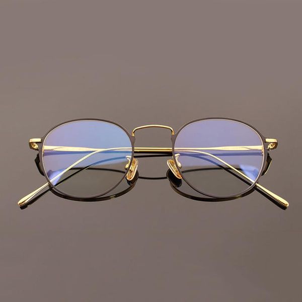 

fashion sunglasses frames titanium round glasses frame women ultralight vintage prescription eyeglasses men retro optical spectacle clear ey, Black