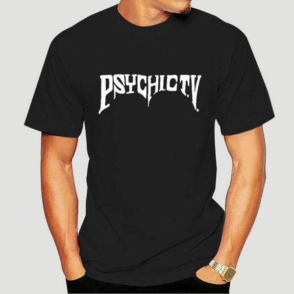 

vintage psychic tv throbbing gristle genesis p orridge t shirt-4d men's t-shirts, White;black